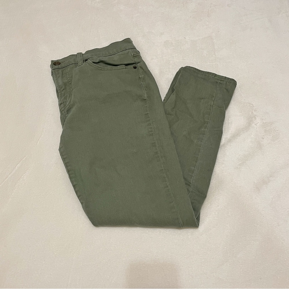 J. Crew Midrise Skinny Pant size 29 Sage Olive Green